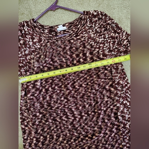 Lularoe Red Puff Pullover Sweater Dress - Picture 5 of 10